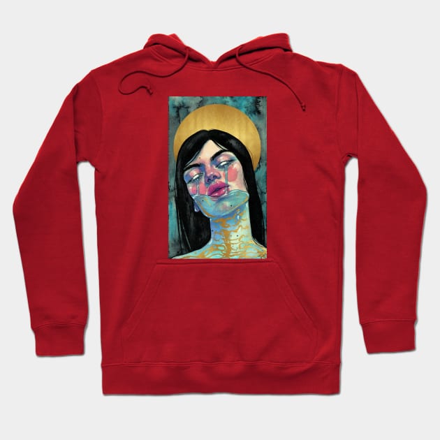 Salty face Hoodie by roselinestephania